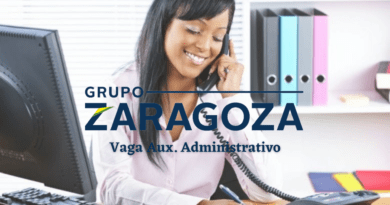 o grupo Zaragoza divulgou abertura de um novo processo seletivo para auxiliar administrativo em Taubaté.